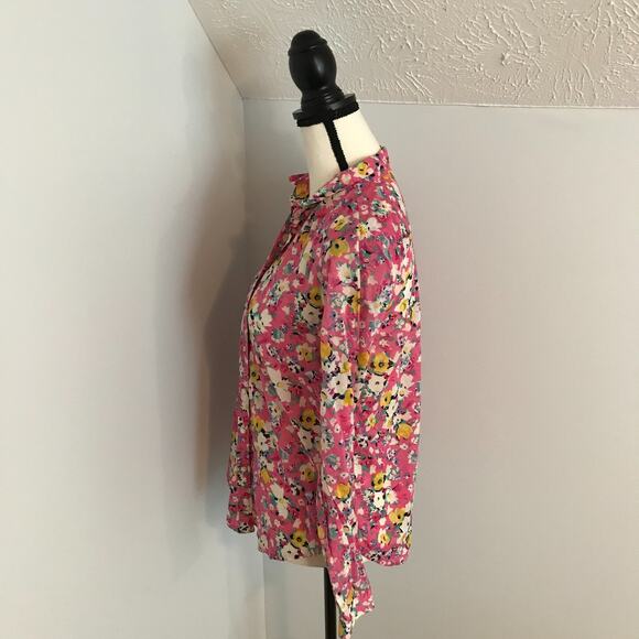 Anthropologie Holding Horses Women's Isla Floral Long Sleeve Blouse - Size 2 - Picture 3 of 11